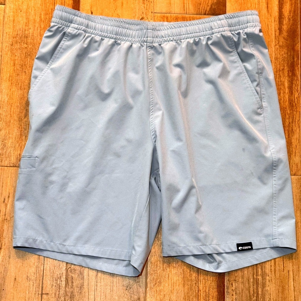 Costa Atlanta Mens Performance Fishing Shorts Blue FQA401103 Size Medium